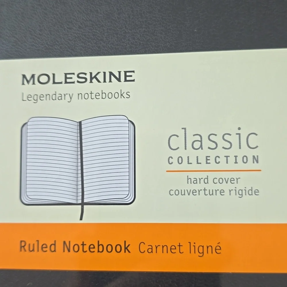 ❤️BUY 5 GET 3 FREE Classic Notebook, Hard Cover, Black, Retail $33.00 USD